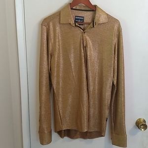 GOLDEN LONG SLEEVE BUTTON DOWN
